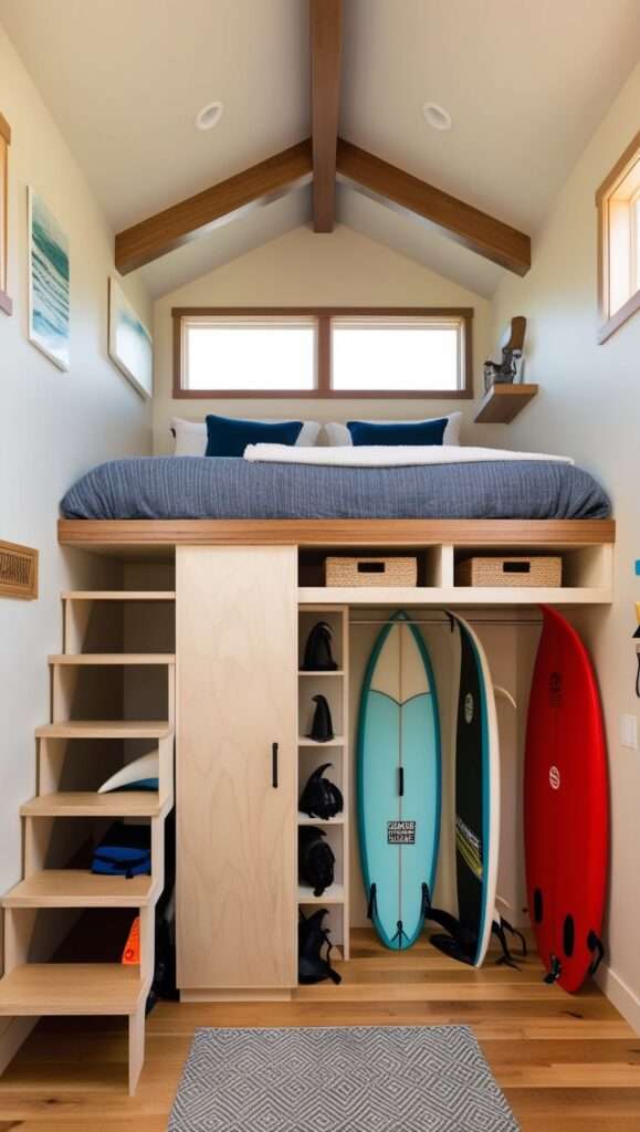 surf shack-inspired tiny house designs