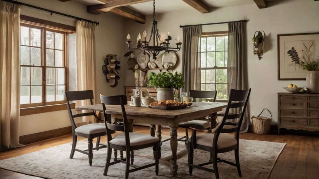 farmhouse decor dining room