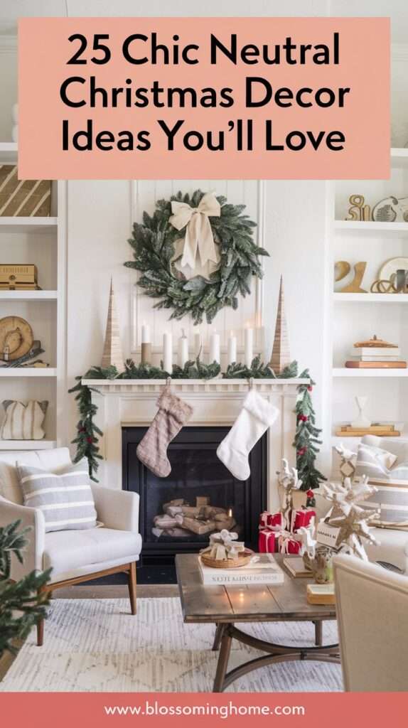 neutral Christmas decor ideas