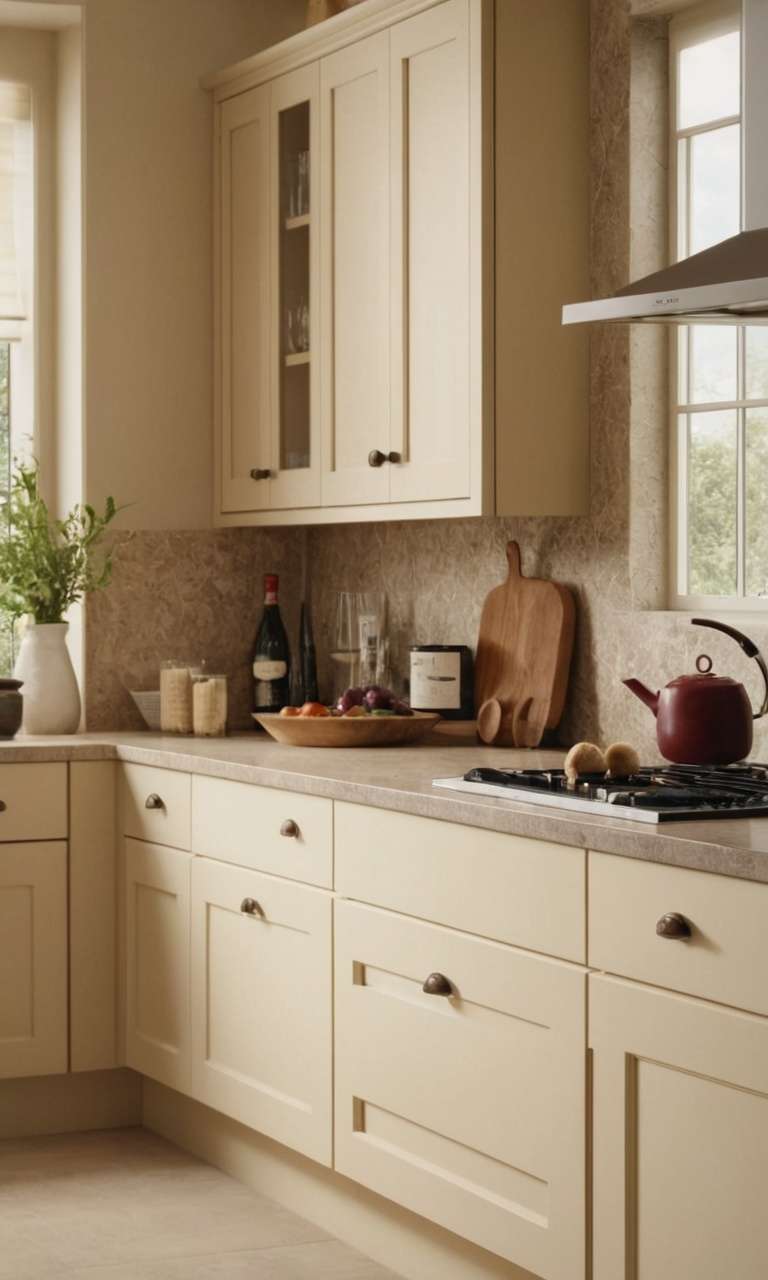 Cream Kitchen Cabinets