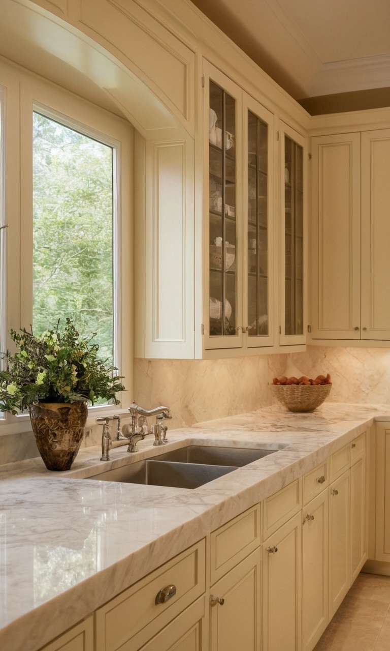 Cream Kitchen Cabinets