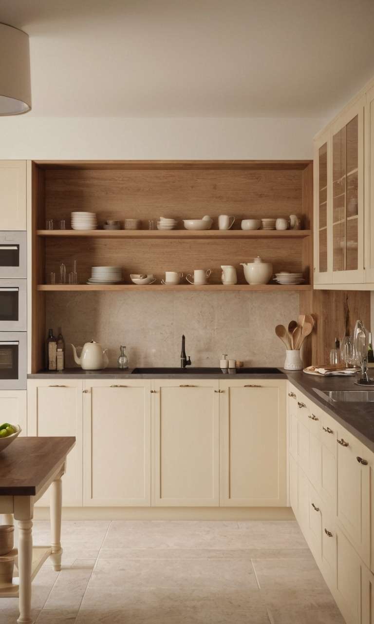 Cream Kitchen Cabinets