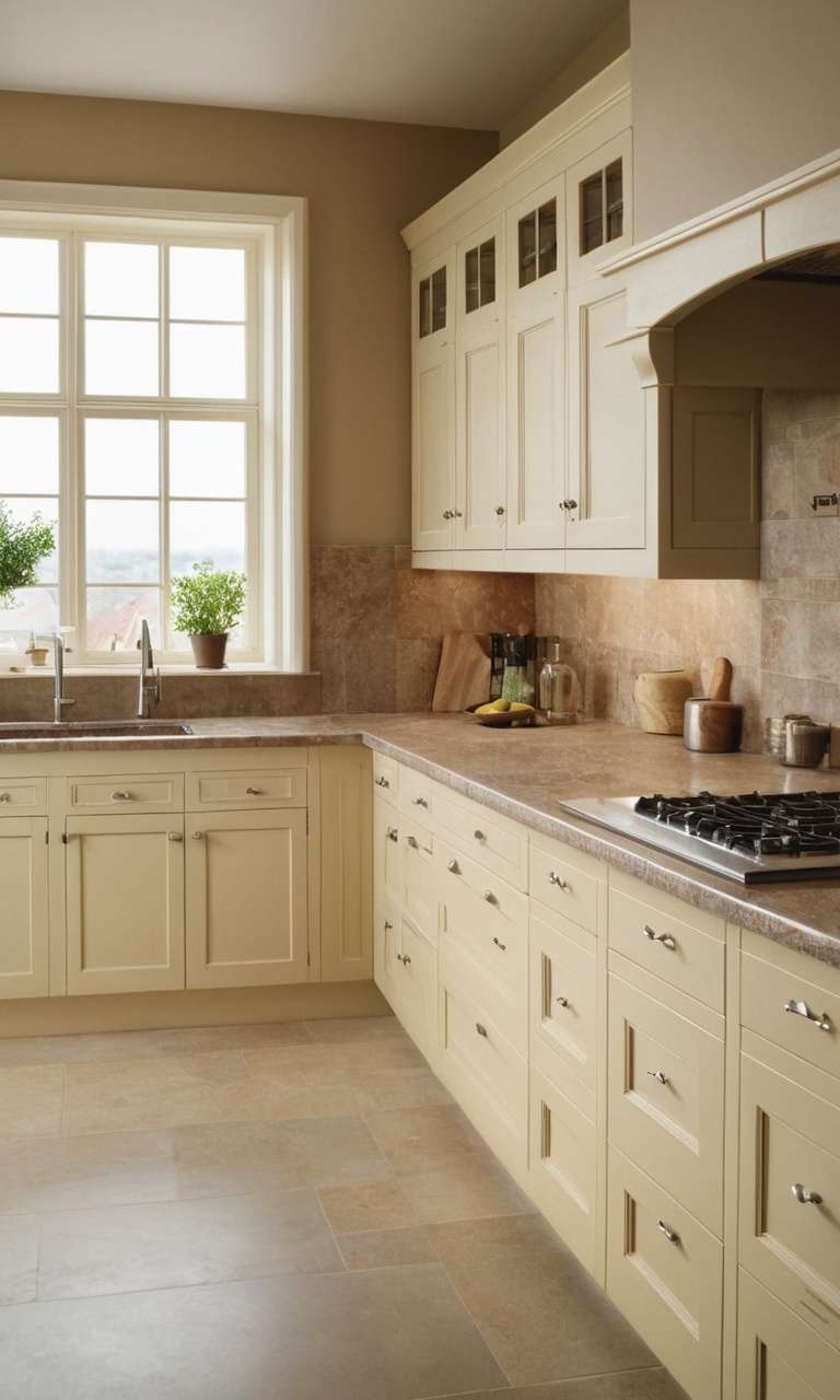 Cream Kitchen Cabinets