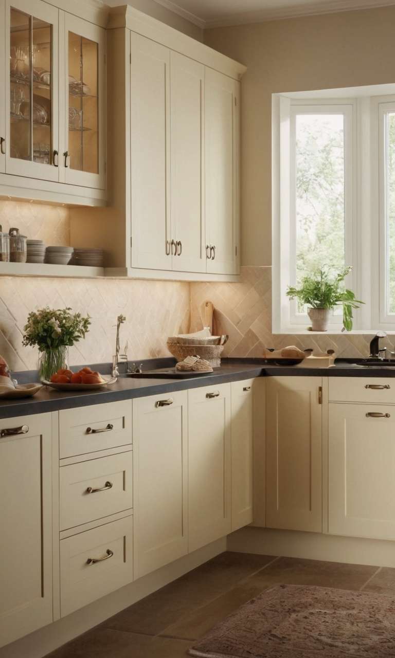 Cream Kitchen Cabinets