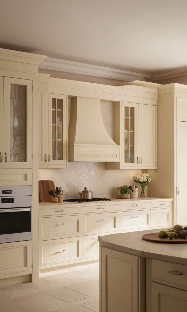 Cream Kitchen Cabinets