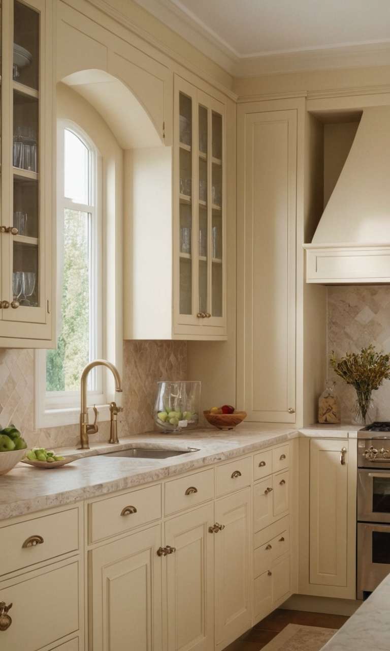 Cream Kitchen Cabinets