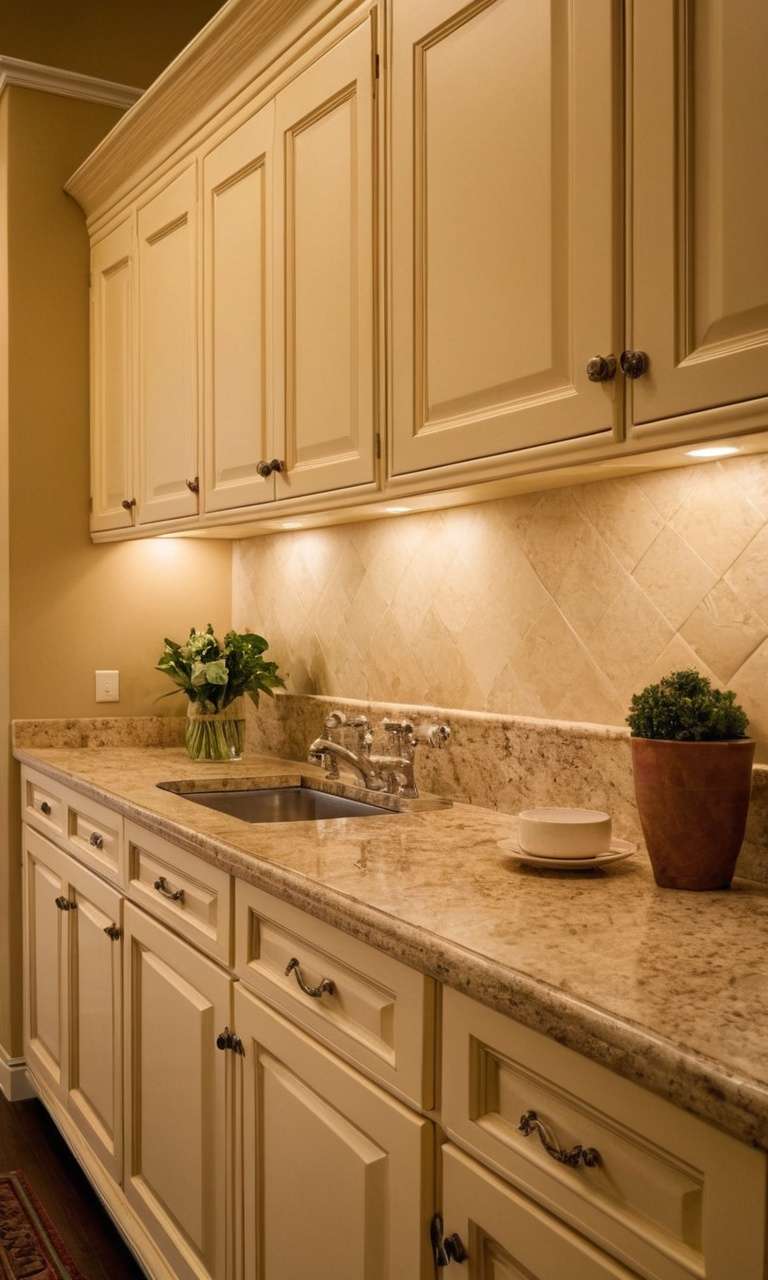 Cream Kitchen Cabinets