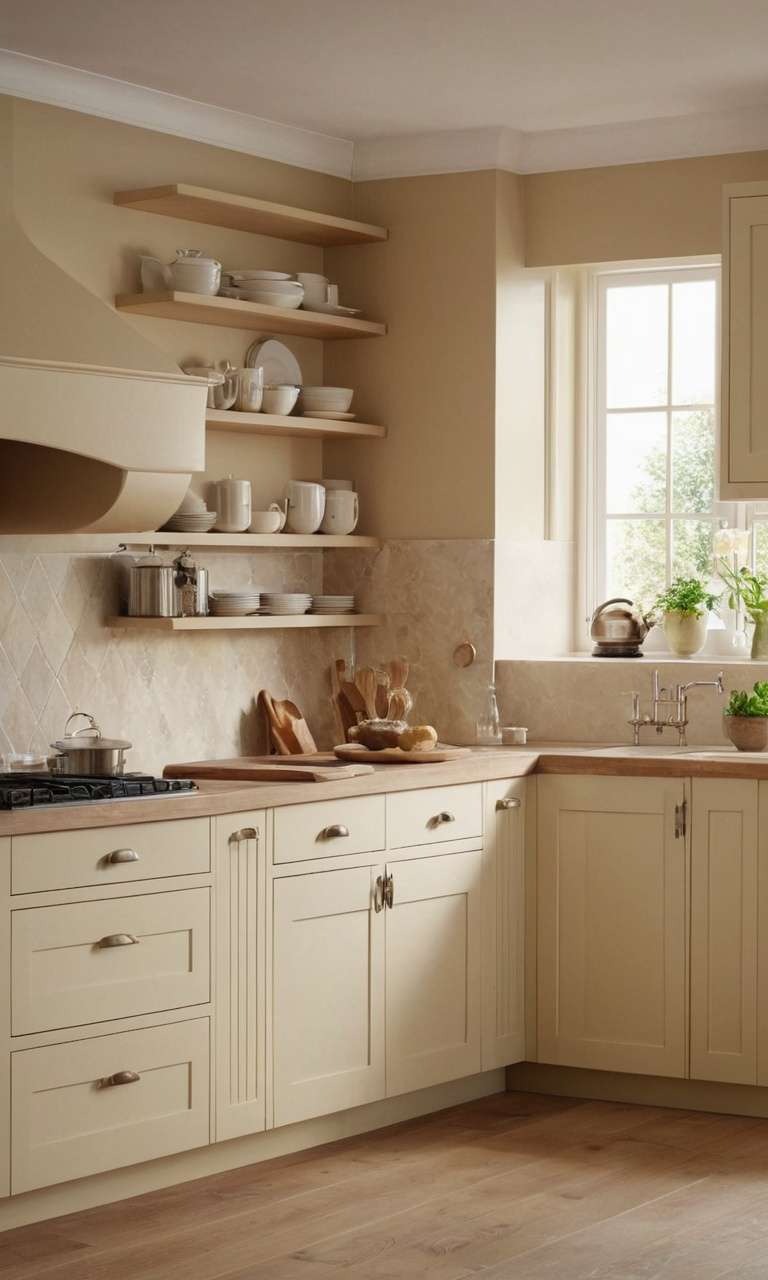 Cream Kitchen Cabinets