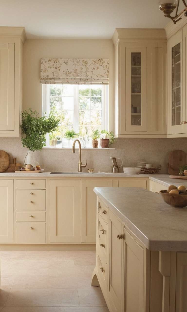 Cream Kitchen Cabinets