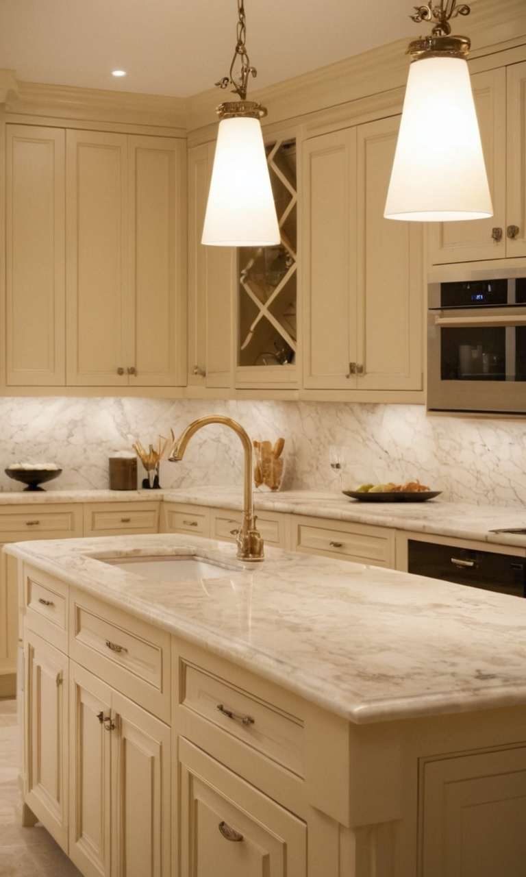 Cream Kitchen Cabinets